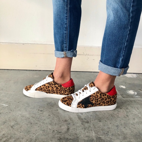 Leopard Star Sneaker - Picture 1 of 2